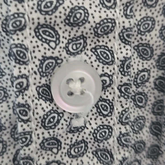 Michael Brandon Blue Print Short Sleeve Shirt - Picture 7 of 10